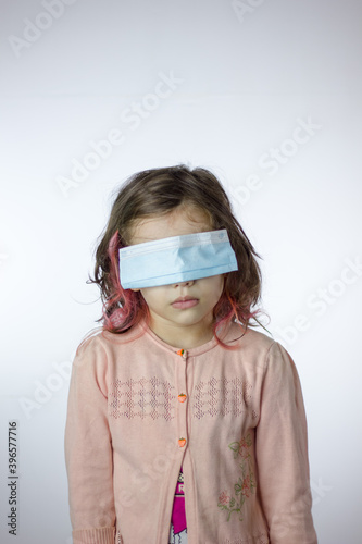 Little kid girl with the ey...