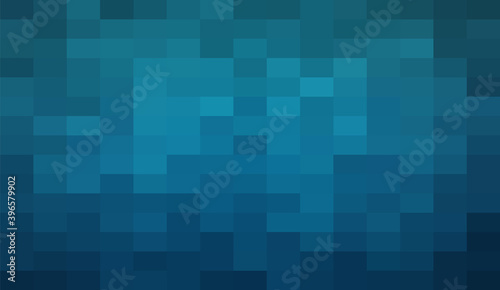 Abstract Dark Blue geometric Background, Creative Design Templates. Pixel art Grid Mosaic, 8 bit vector background.