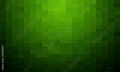 Abstract Dark Green geometric Background, Creative Design Templates. Pixel art Grid Mosaic, 8 bit vector background.