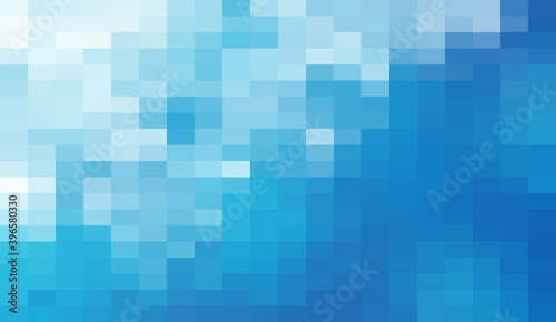 Abstract Blue geometric Background, Creative Design Templates. Pixel art Grid Mosaic, 8 bit vector background.