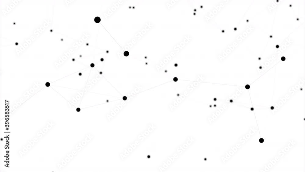 Abstract line network structure. 3D digital data technology concept. Seamless Loop 4K on white Background Abstract line network structure. 3D digital data technology concept. Seamless Loop 4K on white Background
