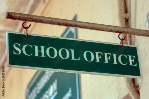  School Office  borads  hanging  in school 