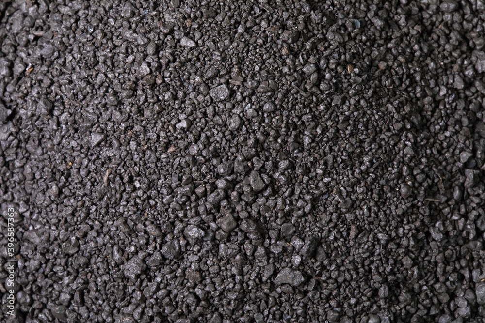 Large piles of processed Manganese rich ore rock Manganese Mining and processing