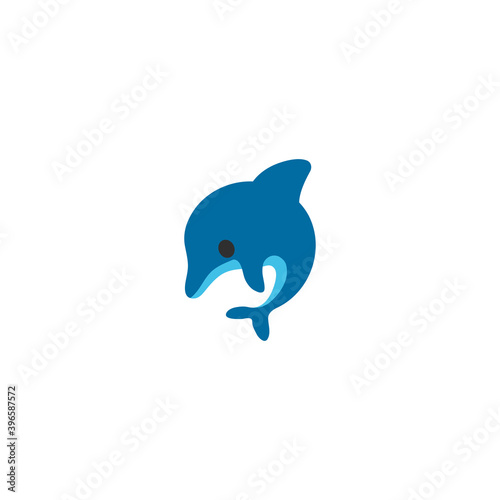 Dolphin vector isolated icon illustration. Dolphin icon