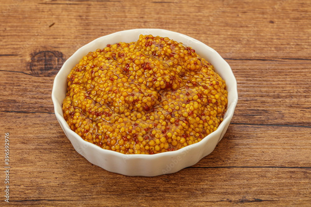 Dijon mustard sauce with seeds Dijon mustard sauce with seeds