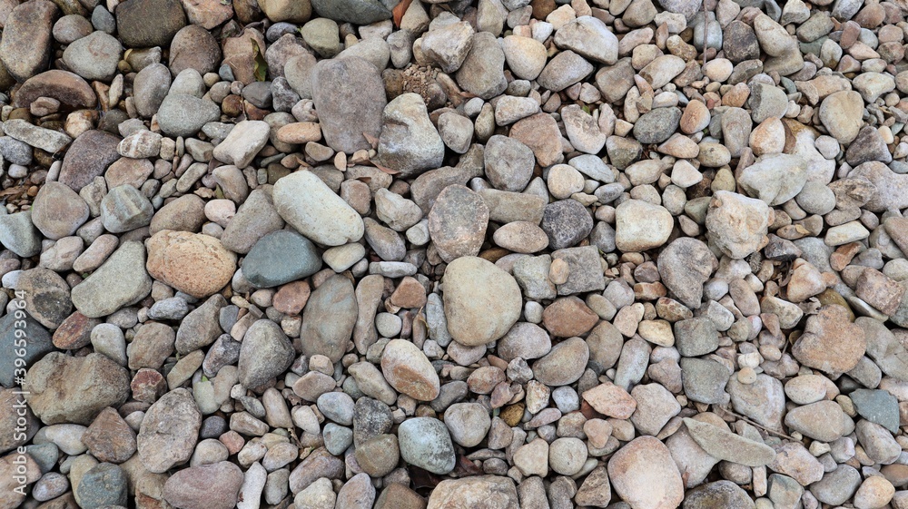 stones and large stones placed on the ground, close-up view. stones and large stones placed on the ground, close-up view.