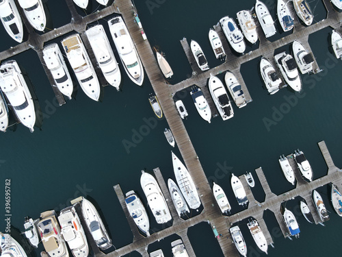 Boats in a harbor