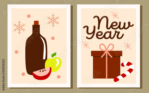 Abstract drawings in modern colors in flat design. Decoration, cards, posters. Pastel shades.