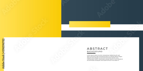 Yellow blue white abstract background geometry shine and layer element vector for presentation design. Suit for business, corporate, institution, party, festive, seminar, and talks.
