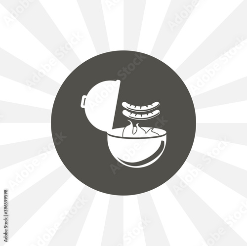 barbecue isolated vector icon. food design element
