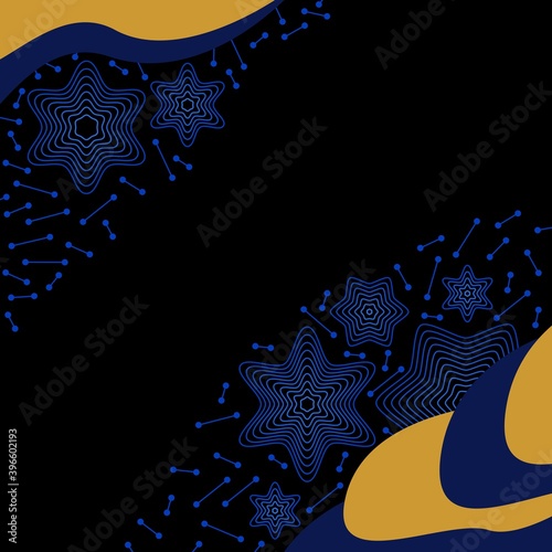 abstract background with stars