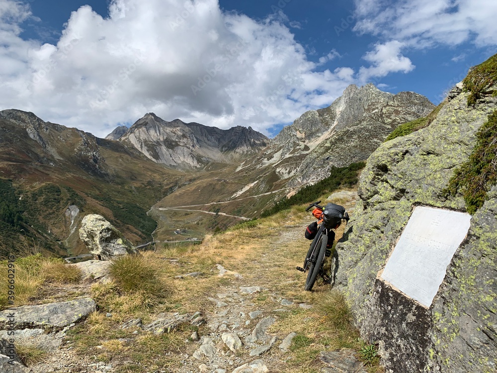 Bikepacking trip, Tour des combins (TDC), Saint-Rhémy-en-Bosses, Aosta Valley, Italy Bikepacking trip, Tour des combins (TDC), Saint-Rhémy-en-Bosses, Aosta Valley, Italy