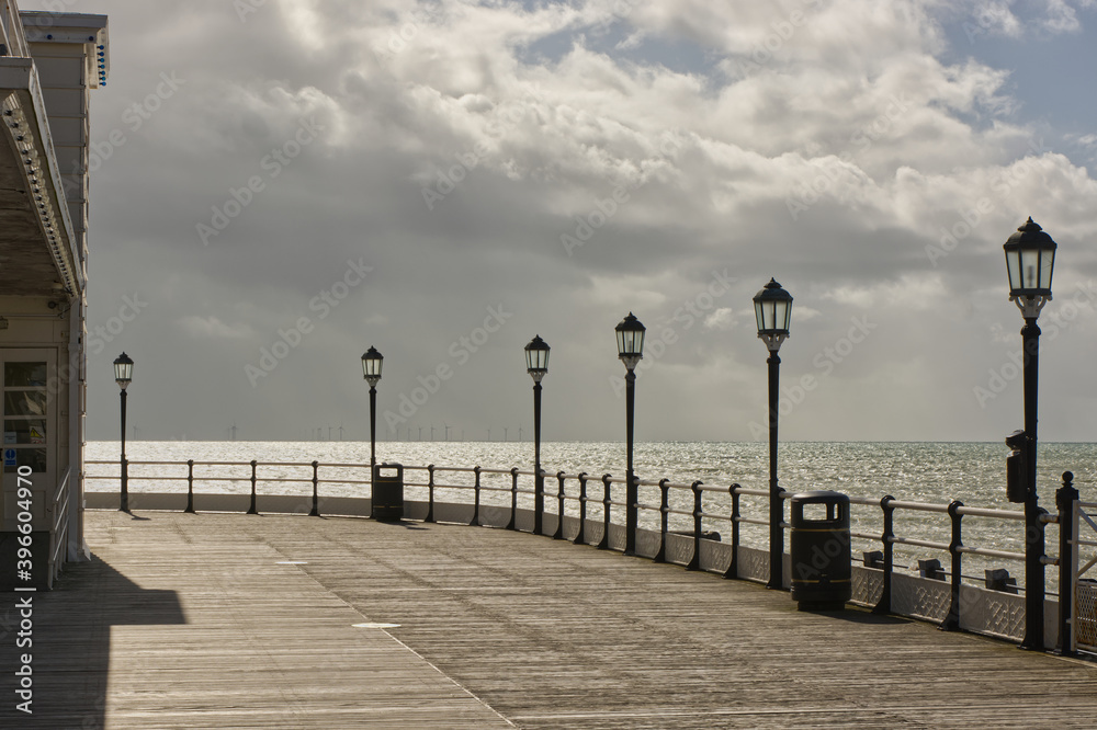 Worthing seafront pier, Sussex, England