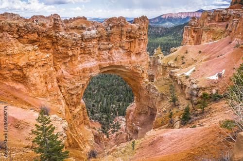 Natural bridge in Bryce Canyon National park, Utah