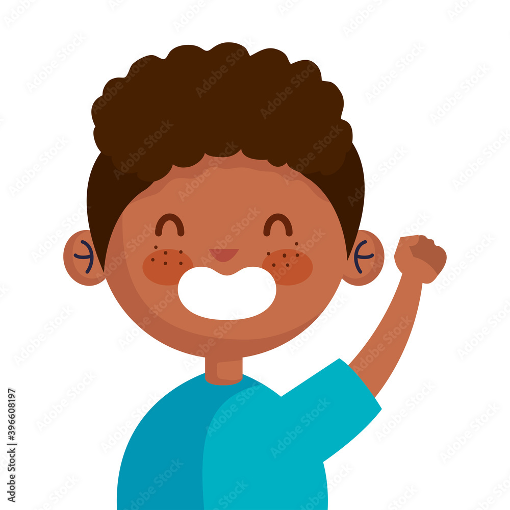 cute afro little boy avatar character vector illustration design cute afro little boy avatar character vector illustration design
