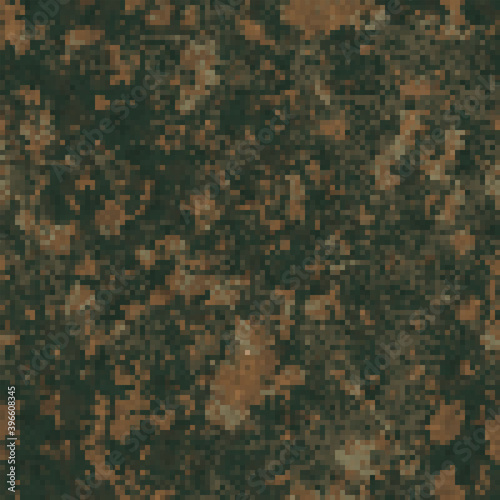 Camouflage digital seamless pattern 