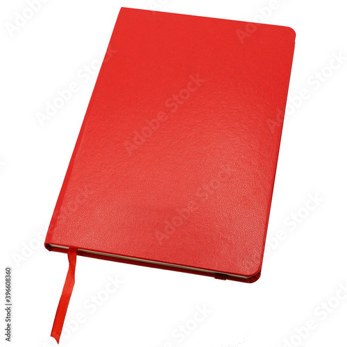 libro rojo en blanco