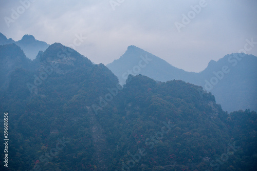 Beautiful landscape of Wudang Mountain. in Wudang Mountain photo