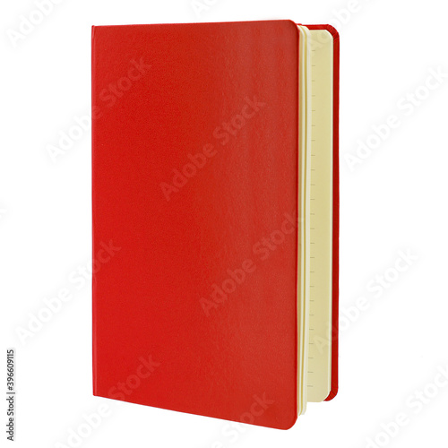 libro rojo en blanco