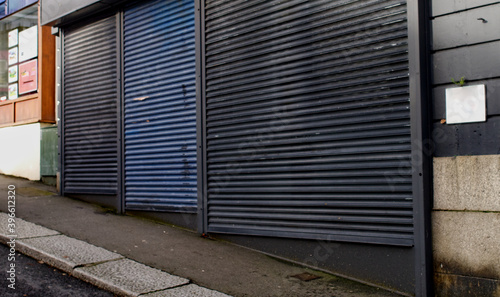 Shops closed up od shut down during the second Covid19 lockdown across the United Kingdom