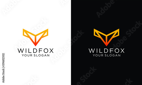 fox logo hipster vintage retro vector icon illustration