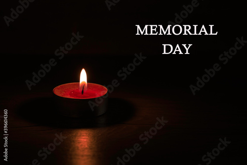 candle and fire - a symbol of memory and continuation of life. Memorial Day in the day of sorrow in memory of the victims of the Holocaust and genocide.