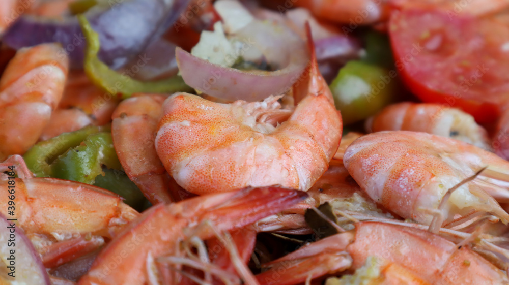 shrimps on a plate shrimps on a plate