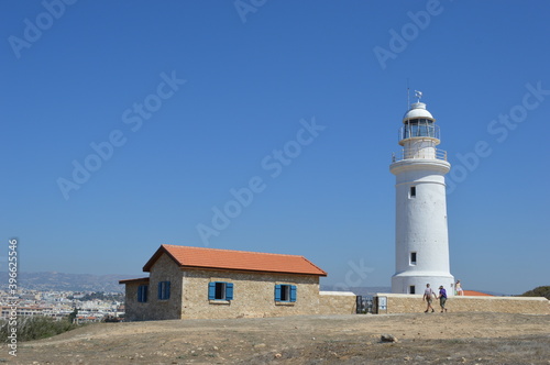 Cyprus, Paphos, lighthouse on the coast