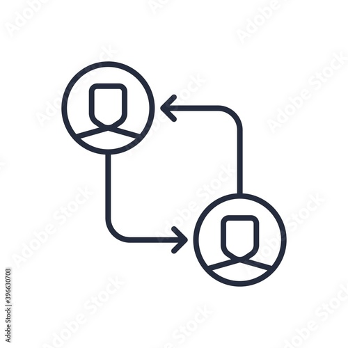 Communication concept icon. People connecting globally vector illustration.