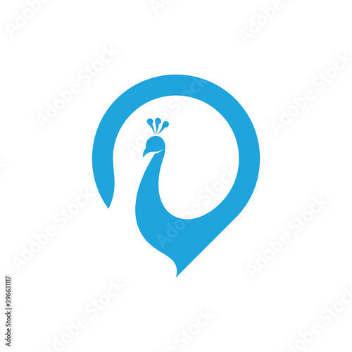 Peacock logo vector template, Creative Peacock logo design concepts, Illustration