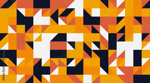 Mosaic Abstract Vector Pattern Design
