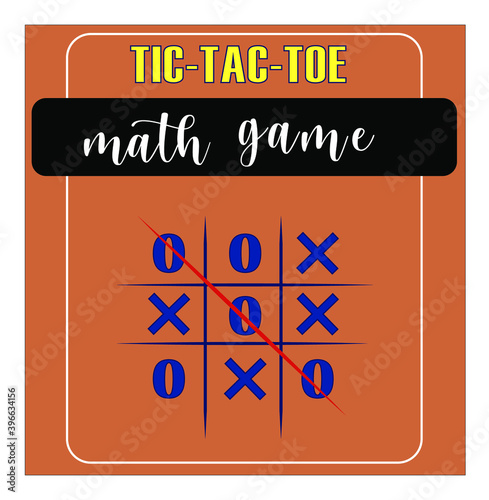 math game style t-shirt | tic tac game mood | male and female t-shirt