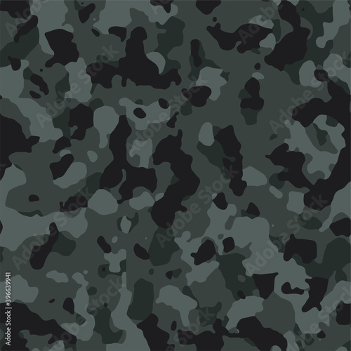 Full seamless dark military camouflage texture pattern vector. Dark colors design for girls, boys textile fabric and wallpaper print. Design for fashion and home design background.
