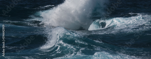 Photography wave and ocean panoramic