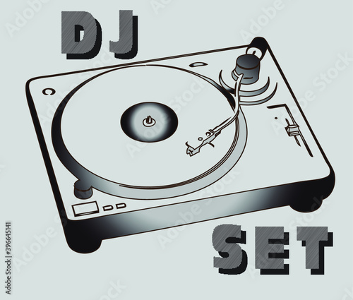 print design about dj equipment