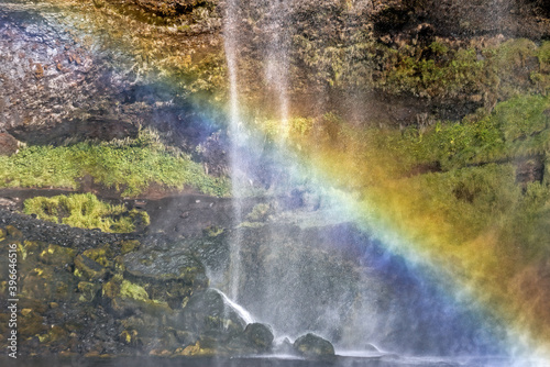 Waterfall rainbow in Iceland