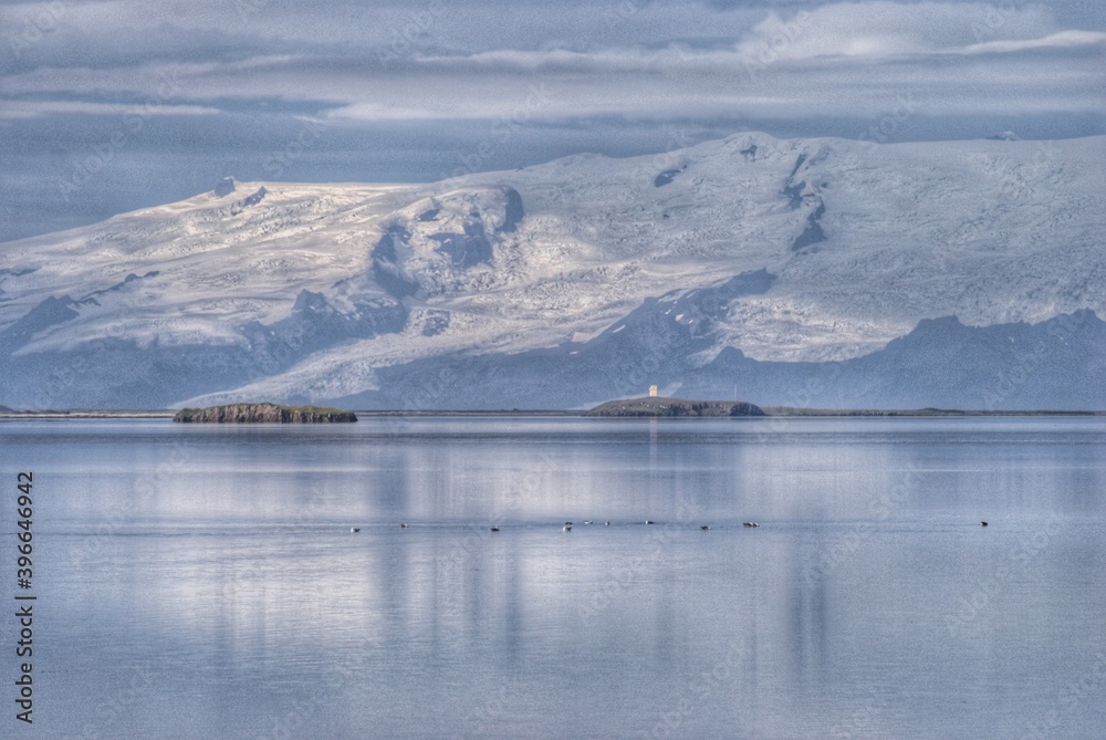 Vatnajökull view from Stokksnes, Iceland