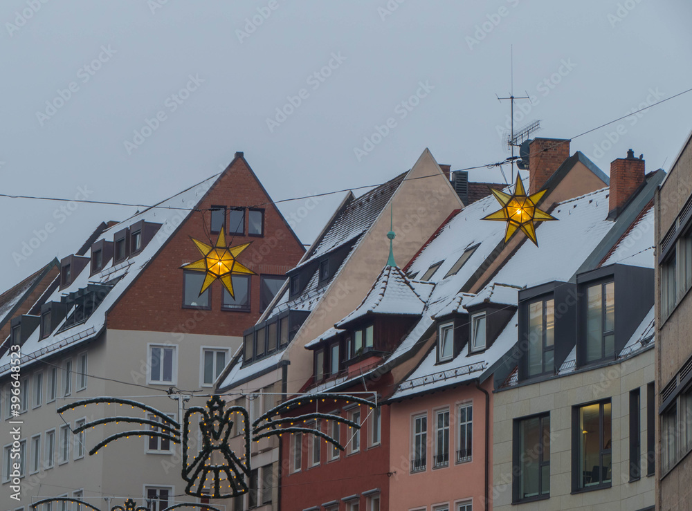 Nürnberger Innenstadt Weihnachtszeit
