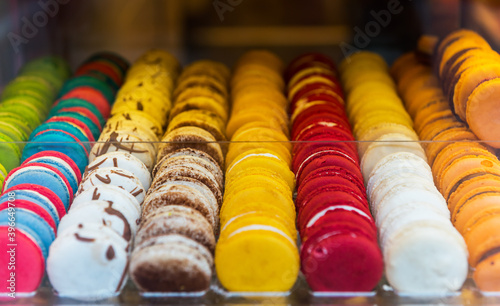 Canvas Print Macarons from Amsterdam, Netherlands. Delicious macarons.