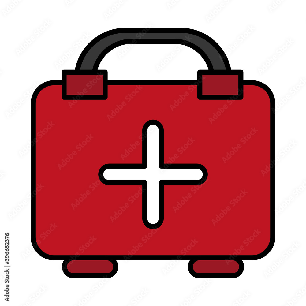 medical kit tool line and fill style icon vector illustration design medical kit tool line and fill style icon vector illustration design