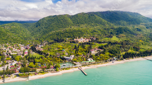 New Athos monastery at summer season, Abkhazia