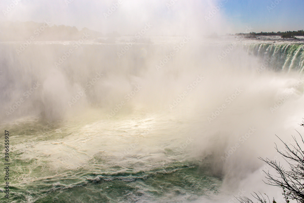 Scenic view of impressive horseshoe Niagara Falls, Ontario, Canada Scenic view of impressive horseshoe Niagara Falls, Ontario, Canada