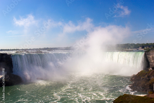 Scenic view of impressive horseshoe Niagara Falls  Ontario  Canada