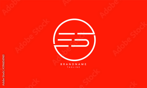 Alphabet letters Initials Monogram logo ES, SE, E and S
