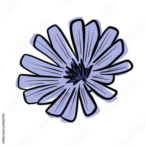 A Logo Design Of a Wildflower Flower Icon Buttercup, Daisy, Dandelion, Etc