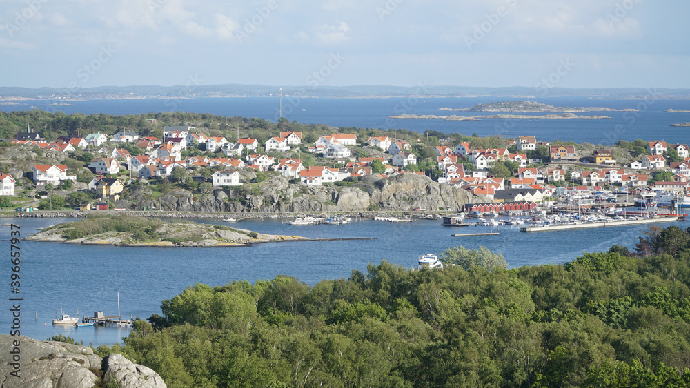 Small islands with rocky landscapes located in the Styrsö area near Gothenburg, Sweden.