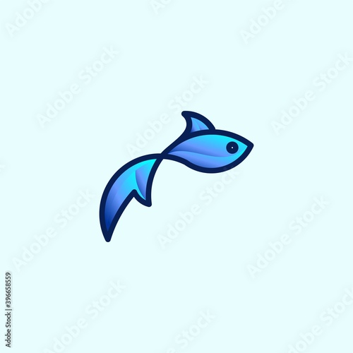 Fish Logo Vector Template Design 