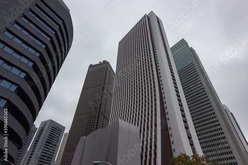 Photography High buildings in Shinjuku district in Tokyo (Japan)