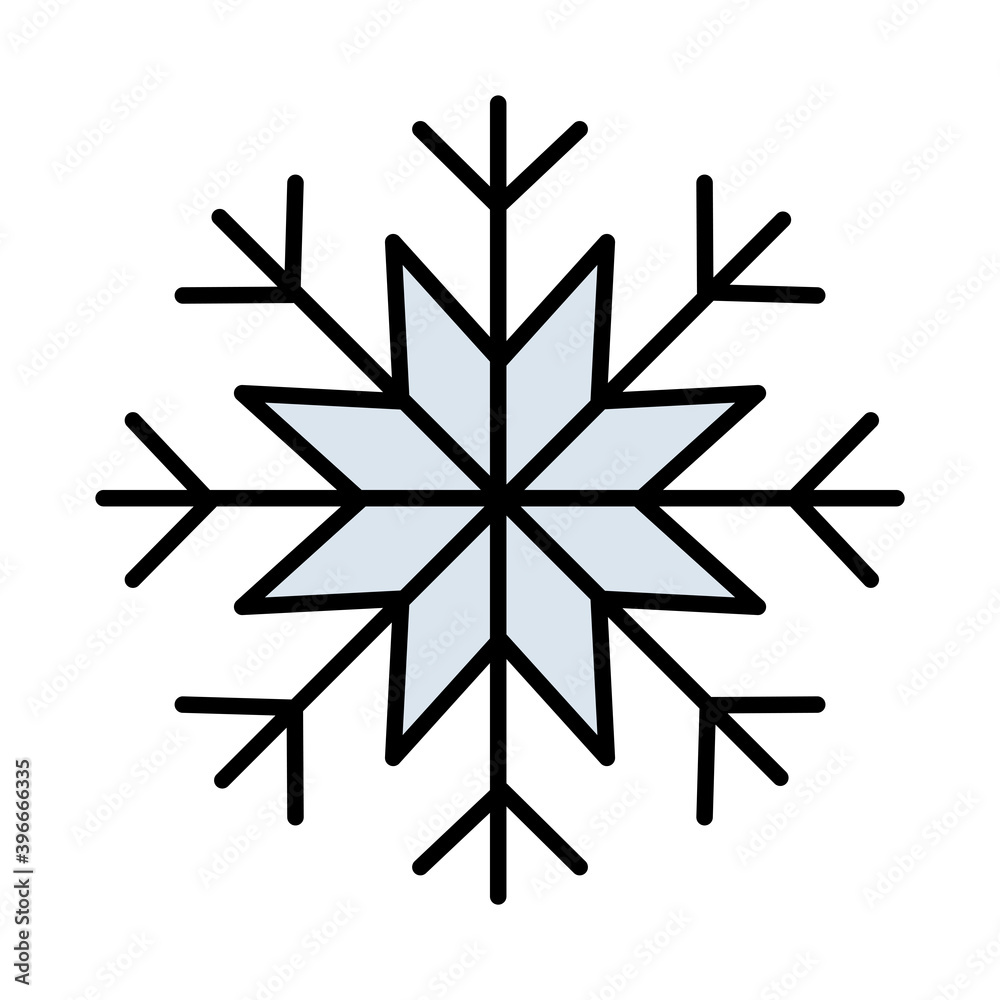 happy merry christmas snowflake line and fill style icon vector illustration design happy merry christmas snowflake line and fill style icon vector illustration design