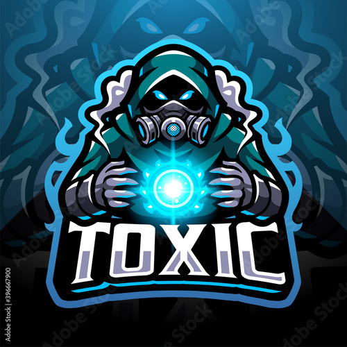 Toxic gas esport mascot logo